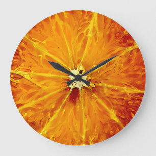 Orange Clock Grote Klok