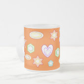 Orange colour Shapes mug (Devant gauche)