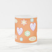 Orange colour Shapes mug (Centre)