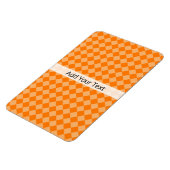 Orange Combination Diamond Pattern by STaylor Magneet (Linkerzijde)