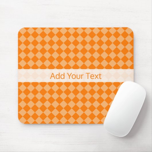 Orange Combination Diamond Pattern by STaylor Muismat (Met muis)