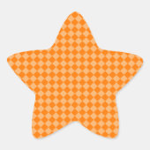 Orange Combination Diamond Pattern by STaylor Ster Sticker (Voorkant)
