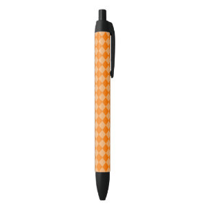 Orange Combination Diamond Pattern by STaylor Zwarte Inkt Pen