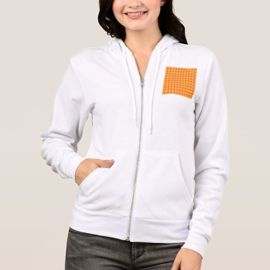 Orange Combination Diamond Pattern STaylor Hoodie (Voorkant)