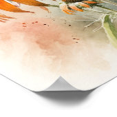 Orange Coneflowers Art Print Poster (Coin)
