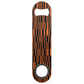 Orange, cool, tendance, art graphique géométrique (Dos)