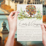 Orange Corail Forest Faire-part de mariage<br><div class="desc">Invitations de mariage dans les arbres de fleurs. Fleur de Fleur sauvage Whimsical avec toutes les couleurs : Pink Terracotta Orange Coral Jaune Elégance et Turquoise Aqua Turquoise Blue Flowers Wedding Party Invitations. Printemps été ou automne automne automne. Romantique Rustique Flore Flore Coloré Arbre Floral Fleurissant. Vintage Modern Country Rustic...</div>