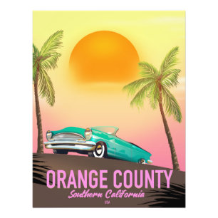 Orange County Californië VS Foto Afdruk