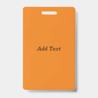 Orange Create Your Own Add Text Custom Badge
