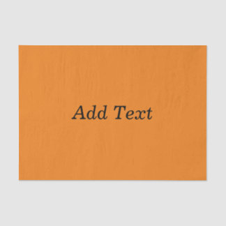 Orange Create Your Own Add Text Custom Tissuepapier