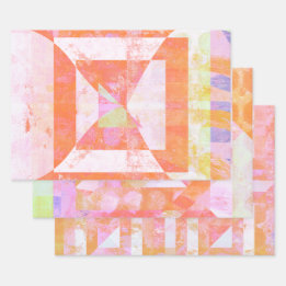 Orange Crush ensemble mixte de supports de papier