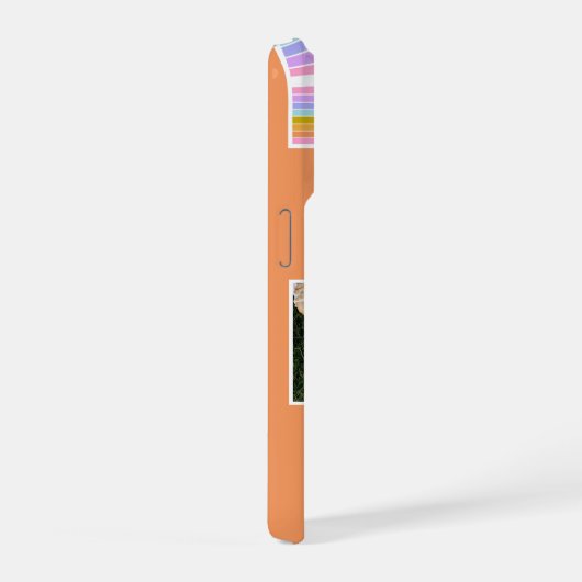 Orange Cute Modern 3 Photo Layout Custom (Côté droit)