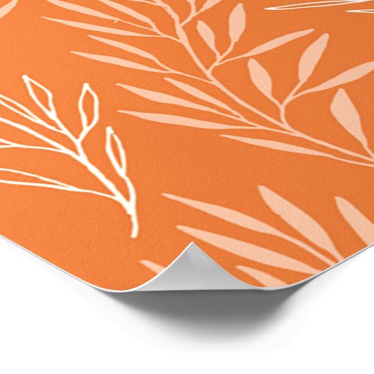 Orange Cuttings Nature Poster (Coin)