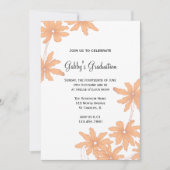 Orange Daisies Graduation Party Invitation (Devant)