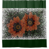 Orange Daisy Balls Douche rideau (Devant)
