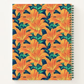 Orange Day Lilies with Green Feuille Journal (Dos)