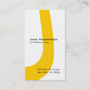 Orange de carte de visite d'alphabet de lettre de