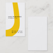 Orange de carte de visite d'alphabet de lettre de (Devant / Derrière)