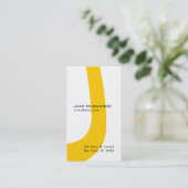 Orange de carte de visite d'alphabet de lettre de (Debout devant)