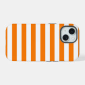 Orange de sécurité et rayures blanches (Verso Horizontal)