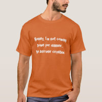 Orange de T-shirts de SysAdmin - serveur brisé