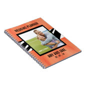 Orange de zèbre de photo de carnet de wedding (Côté Droit)