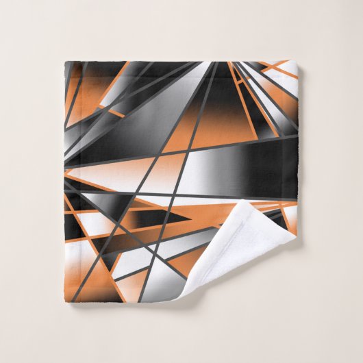 Orange dégradé couleur remplissage conception méca (Gant de toilette)