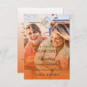 Orange Destination Wedding Gay Lesbian Wedding (Voorkant / Achterkant)