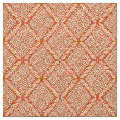 Orange Diamond Formes Boue Tissu Inspiré (Échantillon)