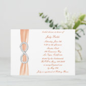 Orange Diamond Infinity Invitation de douche nupti (Debout devant)