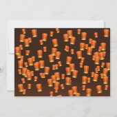 Orange Diwali Sky Lanterns Invitation (Dos)