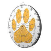 Orange Dog Pawprint Dartbord (Voorkant Rechts)