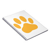Orange Dog Pawprint Notitieboek (Rechterzijde)