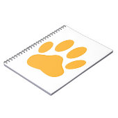 Orange Dog Pawprint Notitieboek (Linkerzijde)