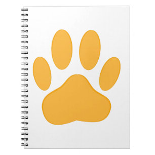 Orange Dog Pawprint Notitieboek
