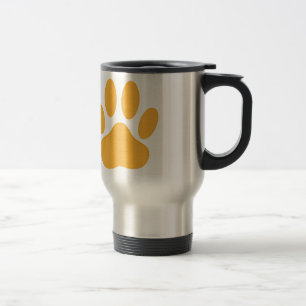 Orange Dog Pawprint Reisbeker