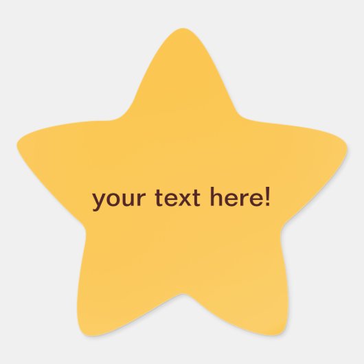 Orange doré - autocollants étoile (Devant)