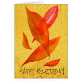 Orange doré automne Feuille d'art moderne (Devant)