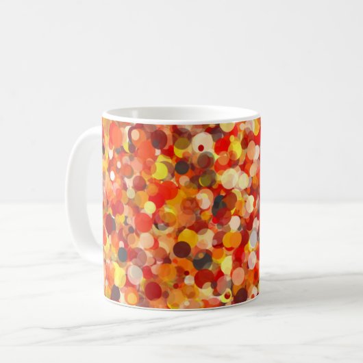 Orange Dot 11oz Mug (Devant gauche)