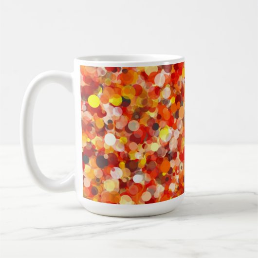 Orange Dot 15oz Mug (Gauche)