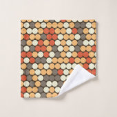 Orange dots (Gant de toilette)