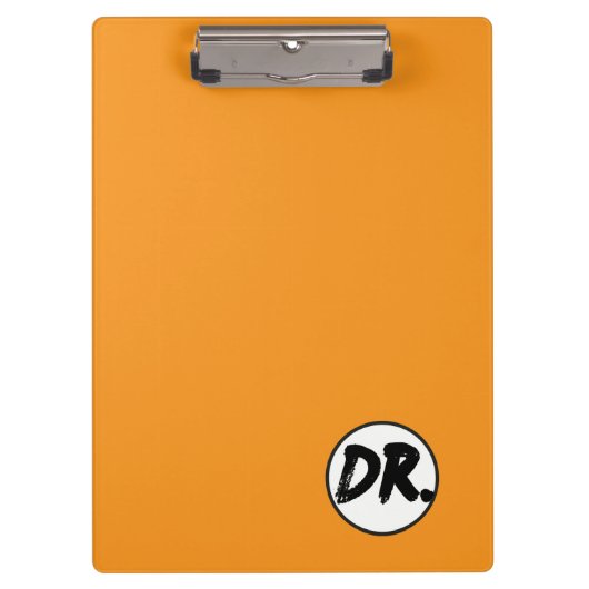 Orange DR. Logo Phone case Klembord (Voorkant)