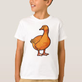 Orange Duck Kids T-Shirt – Cute and Playful Animal (Devant)