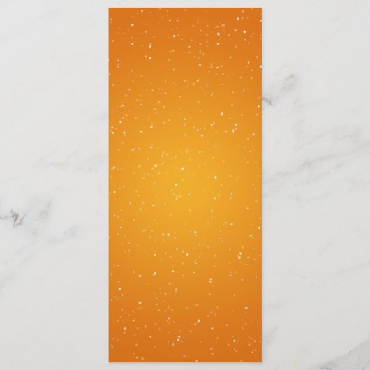 Orange élégante de vague de scintillement de menu (Devant)