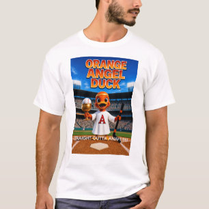 ORANGE ENGEL EEND Heren Basic T-Shirt