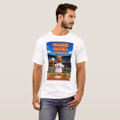 ORANGE ENGEL EEND Heren Basic T-Shirt (Voorkant volledig)