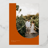 Orange Enregistrer la carte de date avec huile (Verso)