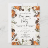 Orange épicé Fête de Noël Invitation (Devant)
