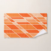 Orange et blanc (Serviette à main)