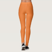 Orange et bleu Custom School Spirit Texte Leggings (Dos)